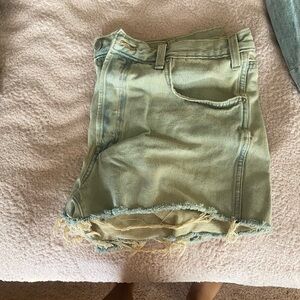 Distressed Denim Shorts